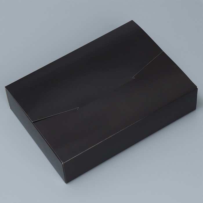 Коробка подарочная складная конверт, упаковка, «Чёрная», 22 х 16 х 5 см складная коробка конверт чёрная 22 х 16 х 5 см