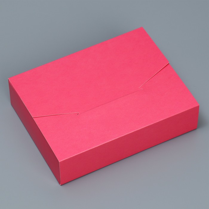 Коробка подарочная складная конверт, упаковка, «Розовая», 16 х 12 х 4 см