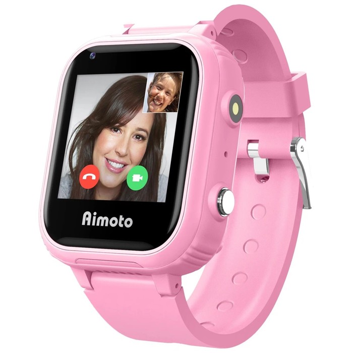 Детские смарт-часы Aimoto Pro 4G, 1.4, GPS, sim, камера, звонки, геозоны, IP67, SOS,розовые детские смарт часы aimoto pro 4g 1 4 gps sim камера звонки геозоны ip67 sos розовые