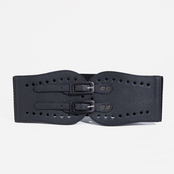 

Ремень женский, ширина 12 см, пряжка металл, цвет чёрный