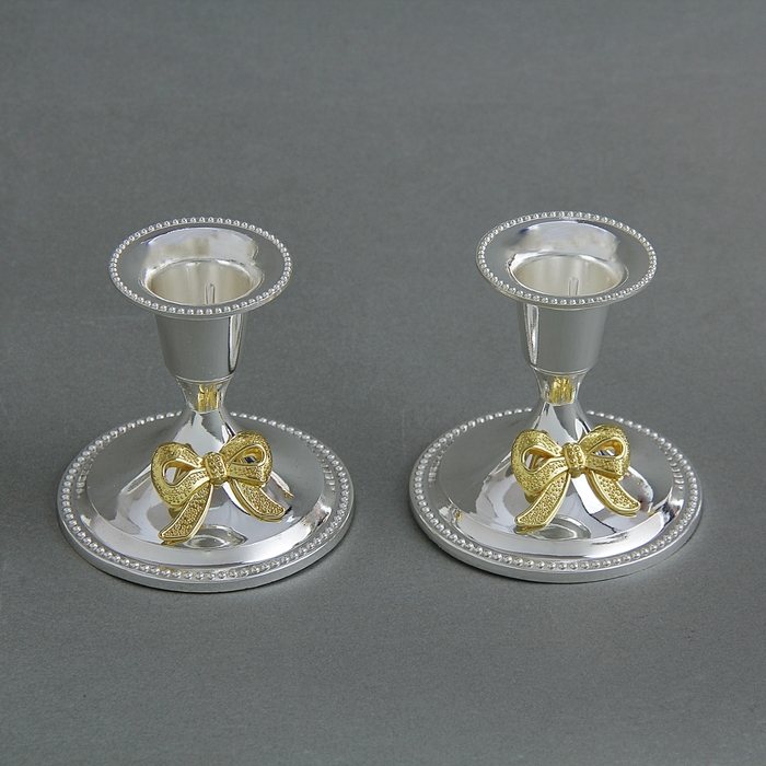 Подсвечник "Бантик", в наборе 2 шт