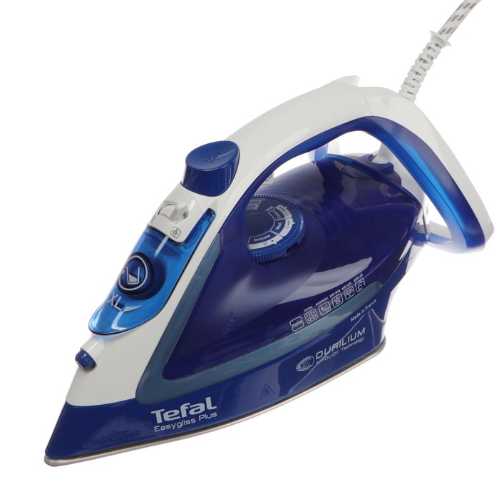 Утюг Tefal FV5735E0, 2500 Вт, Durilium Airglide, 45 г/мин, 270 мл, шнур 2 м, синий