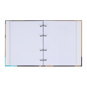 

Тетрадь 120 листов в клетку на кольцах Eco-office, твёрдая обложка, глянцевая ламинация, блок офсет