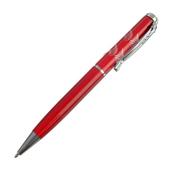 Ручка подарочная, шариковая, в пластиковом футляре, поворотная, «Франсуаза», бордово-серебристая