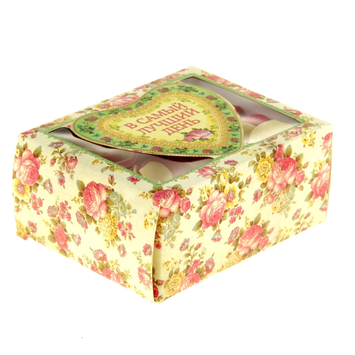 Мыльные лепестки в коробке "В самый лучший день", 6 шт.