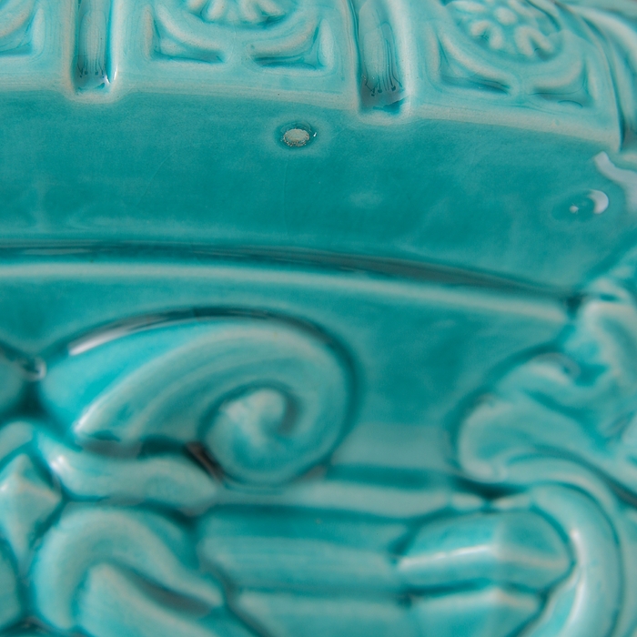 Ваза интерьерная "Гардинье", бирюзовая