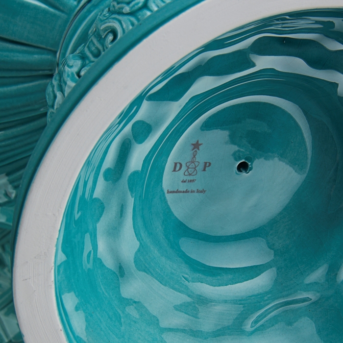 Ваза интерьерная "Гардинье", бирюзовая