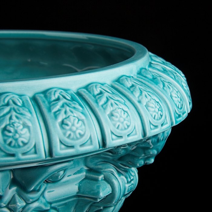 Ваза интерьерная "Гардинье", бирюзовая