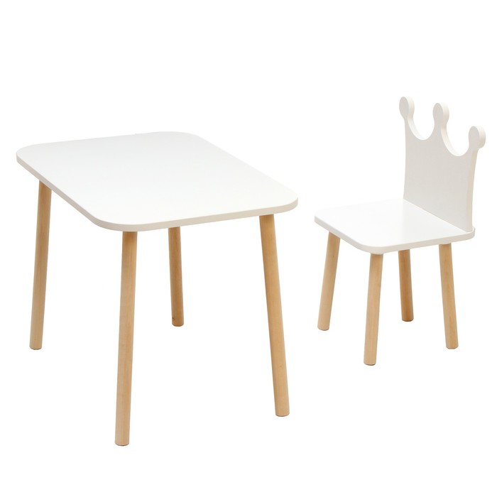 Комплект из детского стола и стула «Скандик Абвиль», Корона