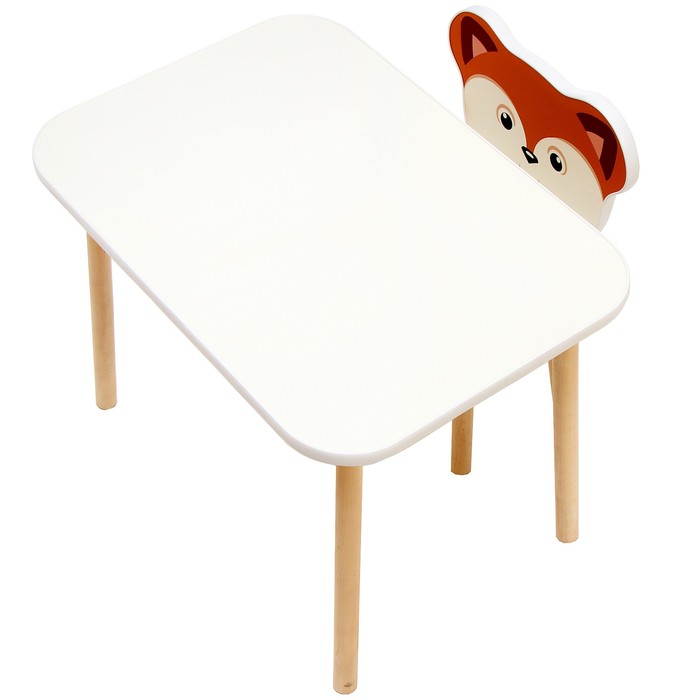 Комплект из детского стола и стула «Скандик Абвиль», Лисичка