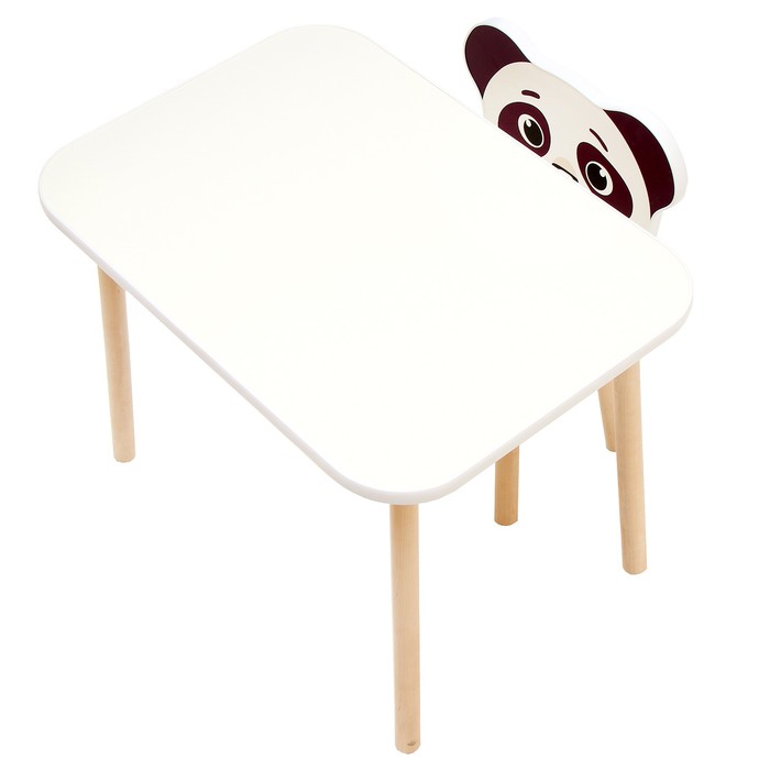 Комплект из детского стола и стула «Скандик Абвиль», Панда