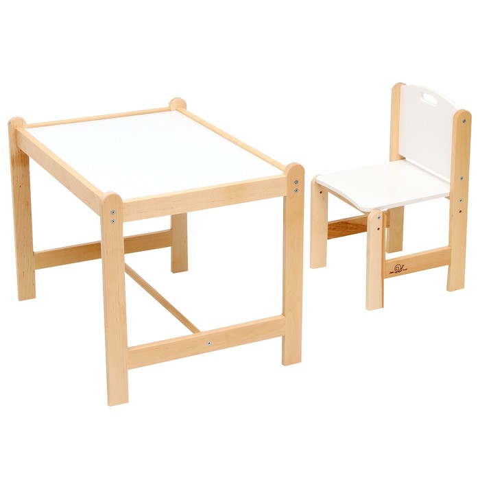 Набор детской мебели: стол + стул, «Каспер», белый цена и фото