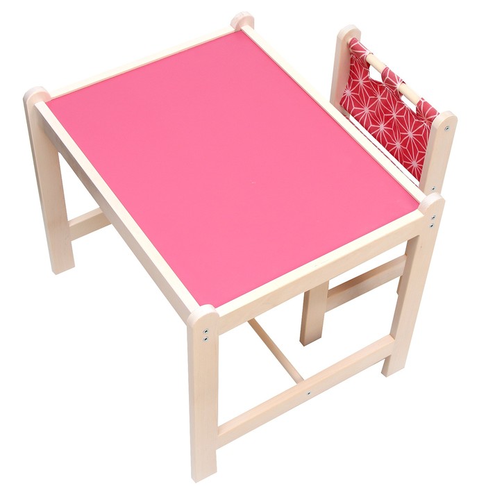 Набор детской мебели: стол + стул, «Каспер», розовый