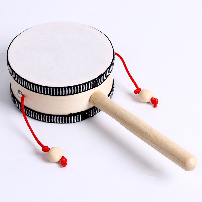 Музыкальная игрушка барабан «Трещотка» 4 × 10 × 22,5 см