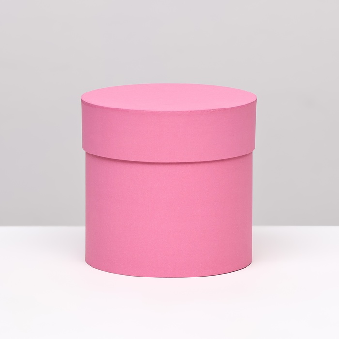 Шляпная коробка розовая, 13 х 13 см шляпная коробка белая 13 х 13 см