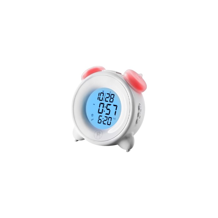 Часы-будильник RITMIX CAT-057, календарь, подсветка, 3хААА, белые комплект 30 штук часы будильник ritmix cat 100 white