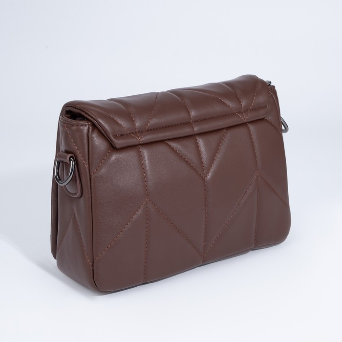 

Сумка-мессенджер на магните, цвет коричневый