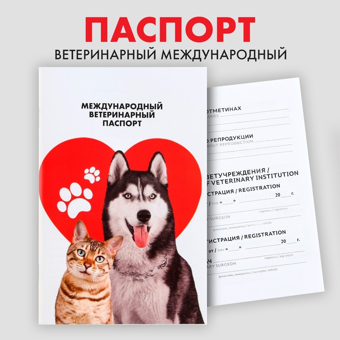 Ветеринарный паспорт международный универсальный паттерн «Сердце» ветеринарный паспорт международный универсальный коты