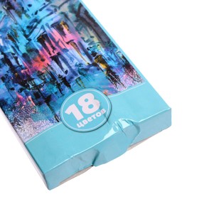 

Карандаши акварельные 18 цветов, в картонной коробке, заточенные
