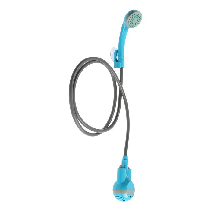 цена Портативный походный душ ZEIN: лейка, шланг, помпа с USB-кабелем, держатель, крючок