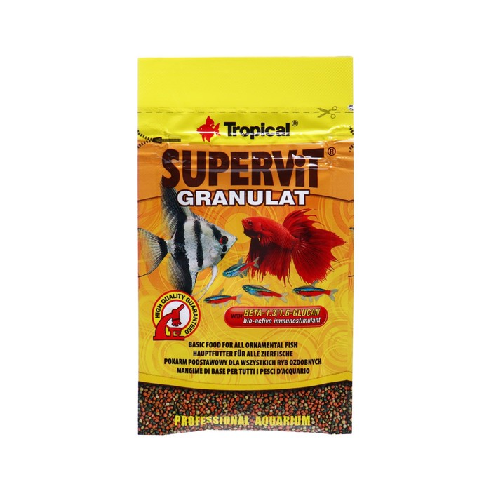 Корм Tropical Supervit Granulat для рыб, гранулы, 10 г