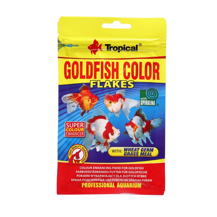 Корм Tropical Goldfish Color для усиления окраски золотых рыб, 12 г