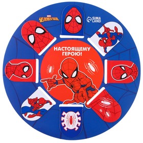 Открытка с магнитными закладками 'Настоящему герою!', Человек-паук, 8 шт. Ош