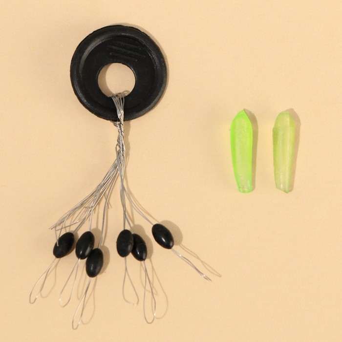 Набор грузил 80 г, стопор 1 шт. и кембрики 2 шт. «Рыболовные войска», диам 7 см