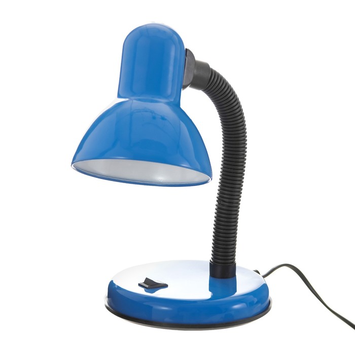 Настольная лампа "Джуни" Е27 15Вт голубой 14х14х31 см