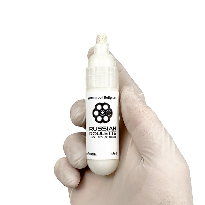 

Маркер Russian Roulette 8mm 15мл "White paint"