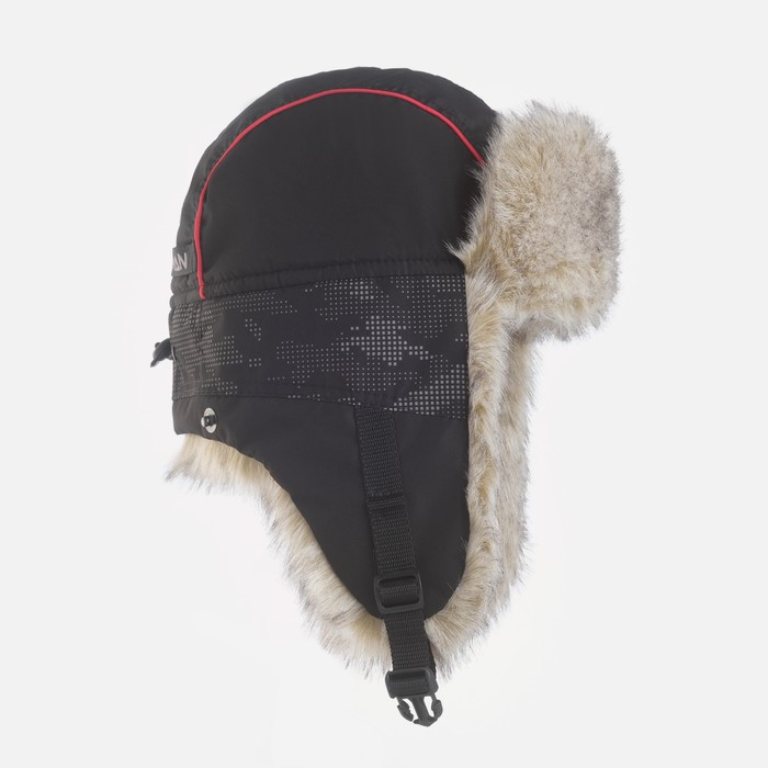 

Шапка-ушанка "Отражение" ткань - мембрана, подклад - Polar Fleece 180 гр/м2, р. 58-60