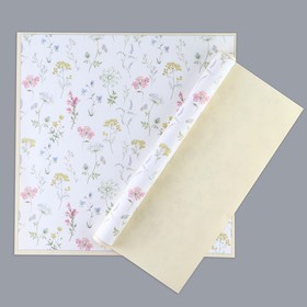 Бумага упаковочная «Полевые цветы», 53 × 52.5 см Ош