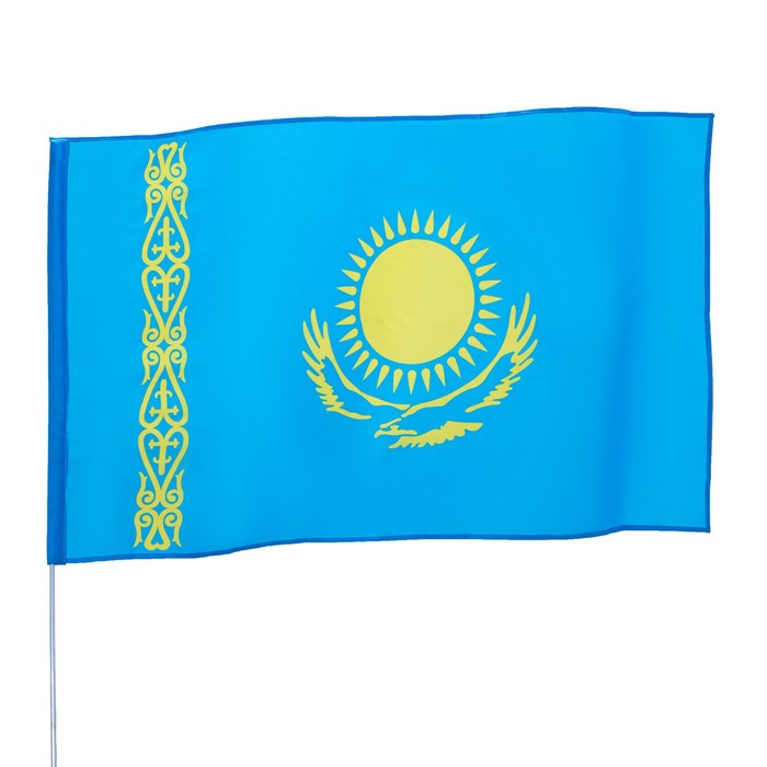 Флаг Казахстан, 90 х 150 см, полиэстер