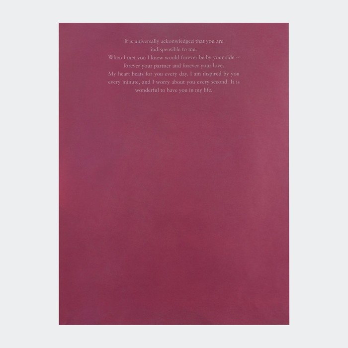 Бумага влагостойкая двухсторонняя, «Пион»,  38 × 50 см