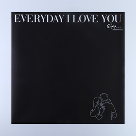 

Плёнка двухсторонняя «Love you», черный, 56 × 56 см