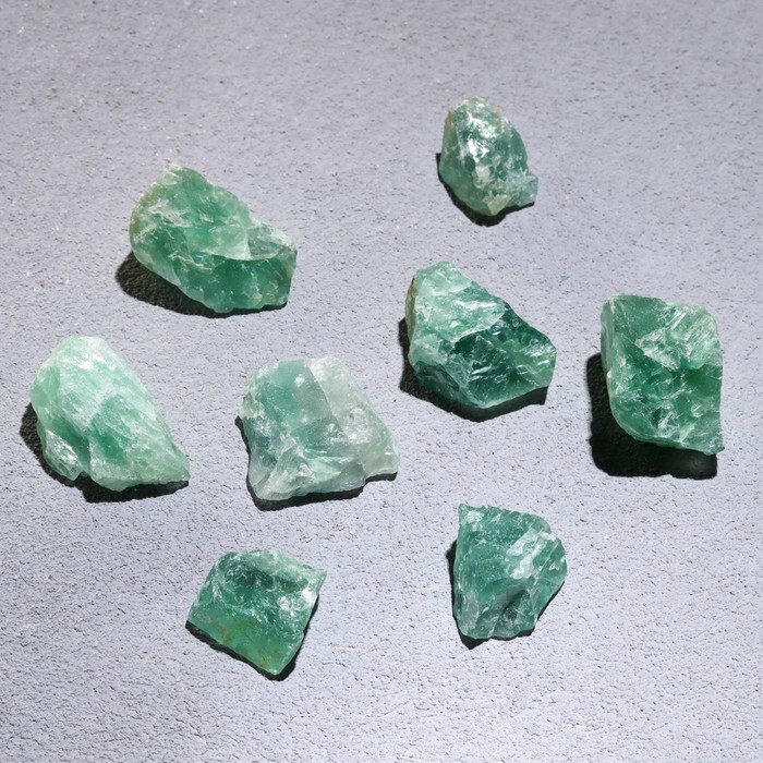 Набор для творчества Зеленый флюорит, кристаллы, фракция 2-3 см, 100 г
