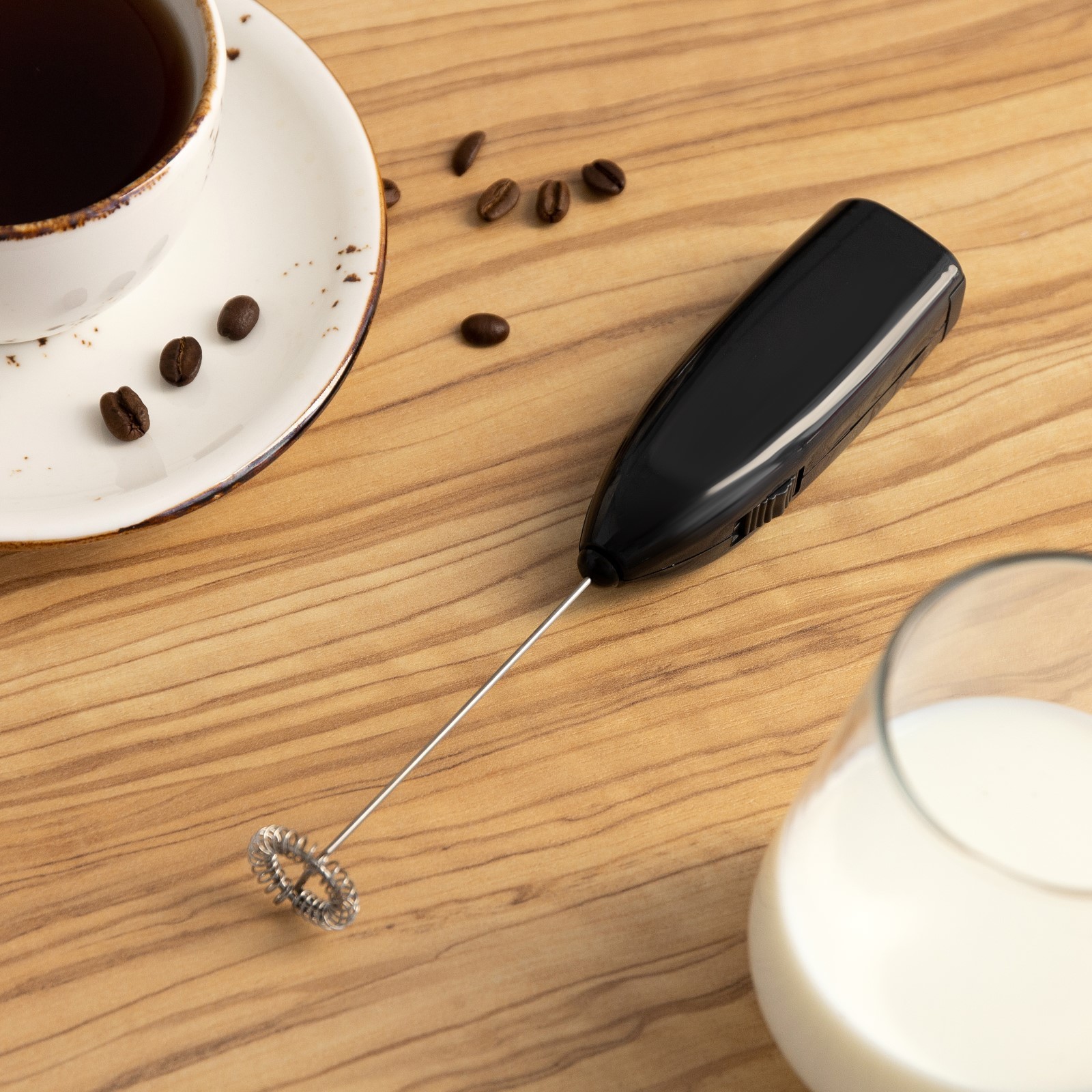 Капучинатор погружной LMR-07, от батареек 2×АА, чёрный Капучинатор погружной LMR-07, от батареек 2×АА, чёрный