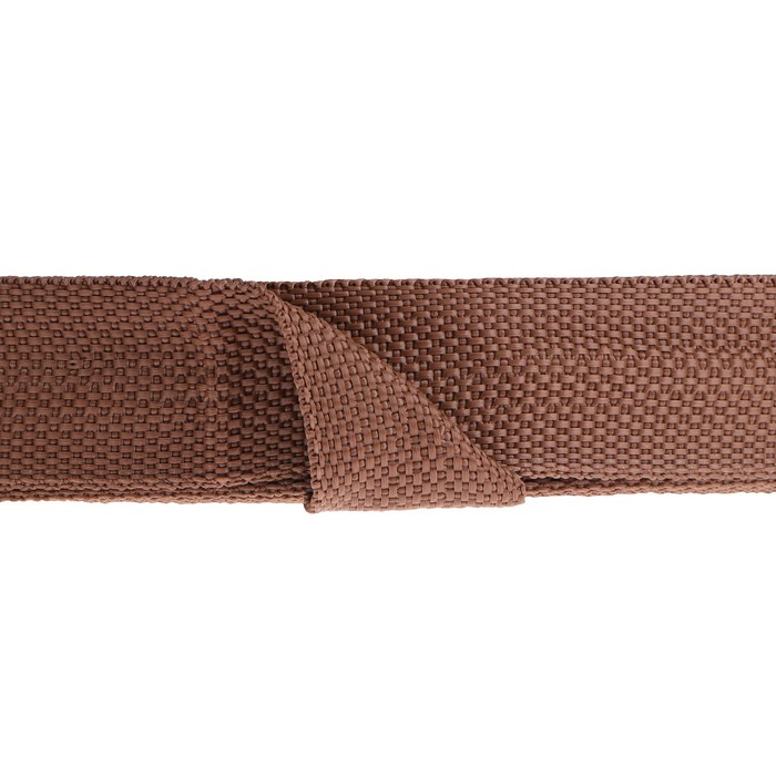 Стропа ременная 30 мм, для окантовки eva ковриков, катушка 50 м, коричневая