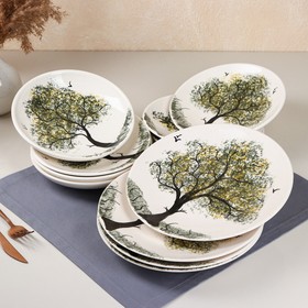 

Набор посуды "Арабская ночь", 12 шт, керамика, под дерево, Иран