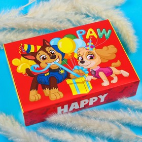 Коробка складная "Happy", 21х15х5 см, PAW PATROL