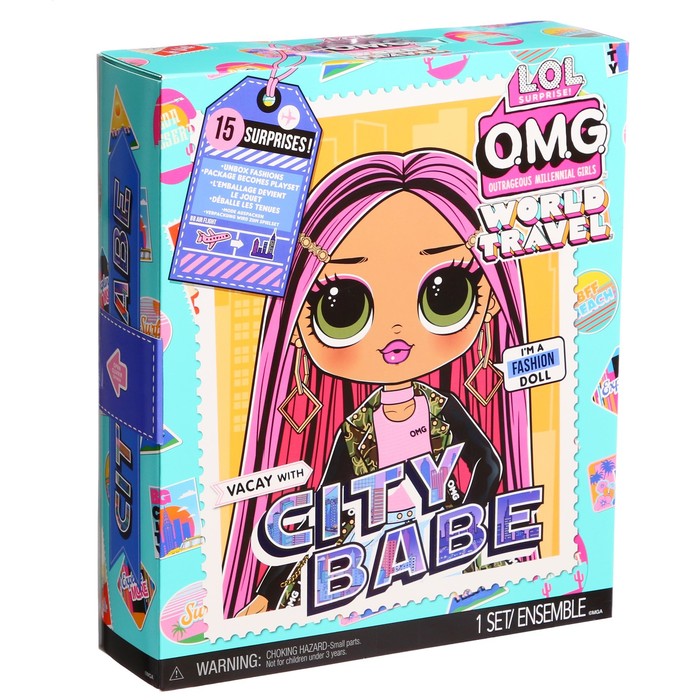 Кукла L.O.L. Surprise "OMG Travel Doll- City Babe", серия Трэвэл - Сити Бейб 576587
