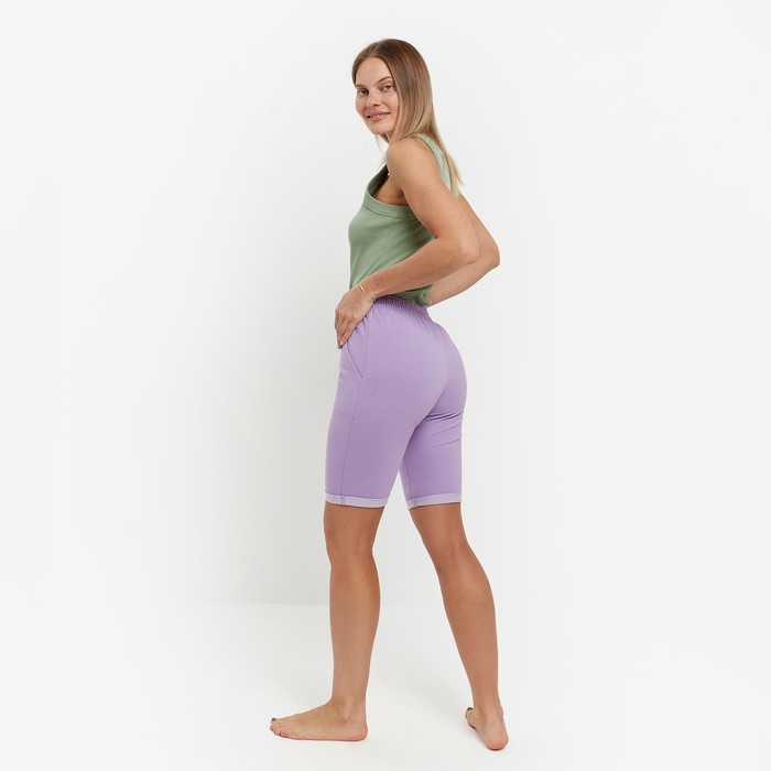 

Шорты женские, цвет сиреневый, размер 46