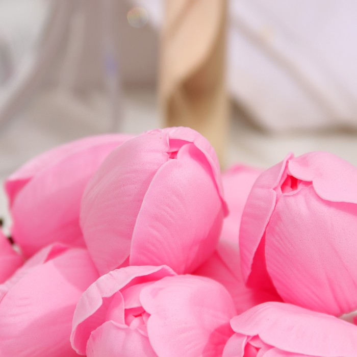 Тюльпаны мыльные розовые, набор 50 шт