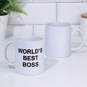 Кружка "WORLD'S BEST BOSS", c нанесением