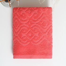

Полотенце махровое 70х130+/-2см, Ritmica, коралловый, 420 г/м, хл100%