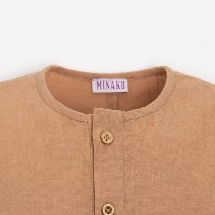 фото Комбинезон детский без рукавов minaku цвет бежевый, рост 74-80 см