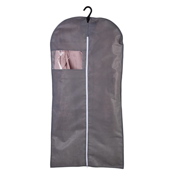Чехол для одежды на молнии Polini Home, 60х100 см, цвет серый