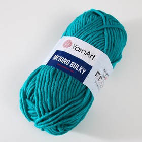 

Пряжа "Merino bulky" 25% шерсть 75% акрил 100м/100гр (11448 изумруд)
