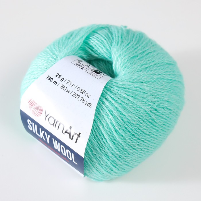 

Пряжа "Silky Wool" 35% силк район, 65% мерино. вул 190м/25г (340 весна)