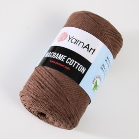 

Пряжа "Macrame Cotton" 20% полиэстер, 80% хлопок 225м/250гр (769 шоколад)